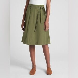 GAP A-Line Army Green Utility Skirt